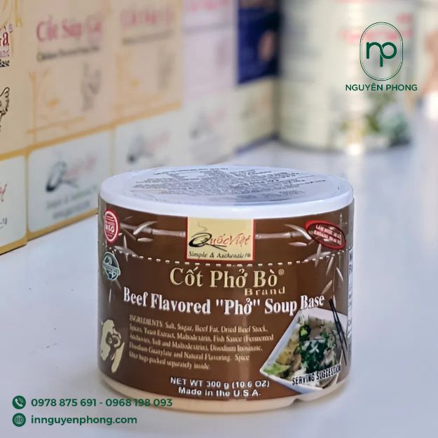 mẫu hộp giấy trụ tròn đựng cốt phở cô đặc